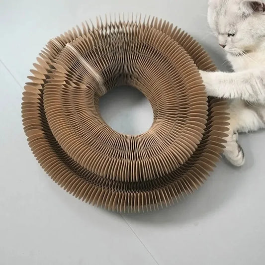 Durable Cat Toy Cat Accordion Magic Organ Cat Scratching Board Cat Toy Ball Scratch Pad Cat Scratcher Kitty Kurlz