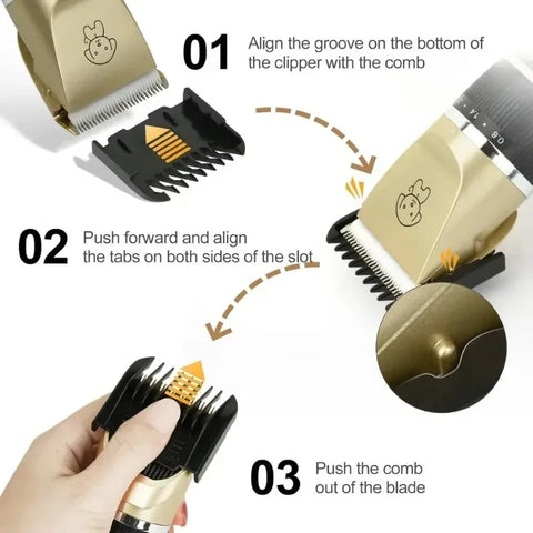 Dog Clipper Dog Hair Clippers Grooming Pet Cat Haircut Trimmer Shaver Set Cordless Rechargeable Professional Dog Hair Trimmer