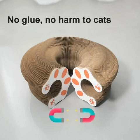Durable Cat Toy Cat Accordion Magic Organ Cat Scratching Board Cat Toy Ball Scratch Pad Cat Scratcher Kitty Kurlz