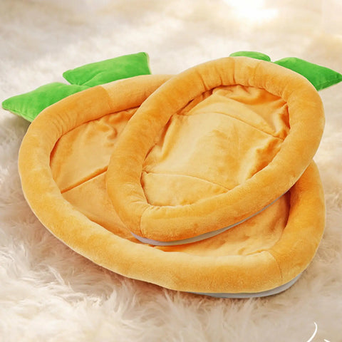 Warm Carrot Shaped Bunny Mat Soft Breathable Cute Sofa Mat for Pet Small Animal Hamster Bunny Puppy Kitty Sleeping Bed Mat